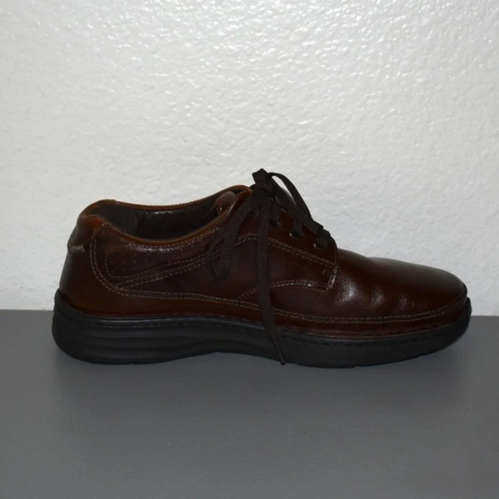 Drew Toledo Oxford Shoes Mens Brown Leather Lace Up‎ Comfort Orthopedic